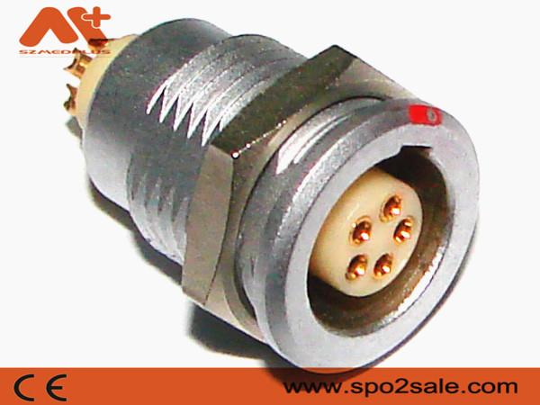 Buy cheap Spo2 Medical Device Connectors EGG.1B.305 Metal 1B 5 Pin Socket from wholesalers