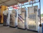 200 Kg Compact Steam Generator , Stainless Steel Steam Generator Threaded Smoke