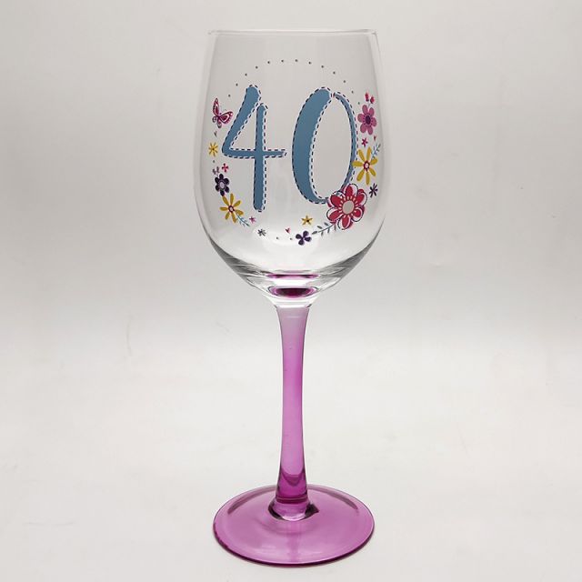 High Quality Factory customized Personalized Glitter Wine Glass