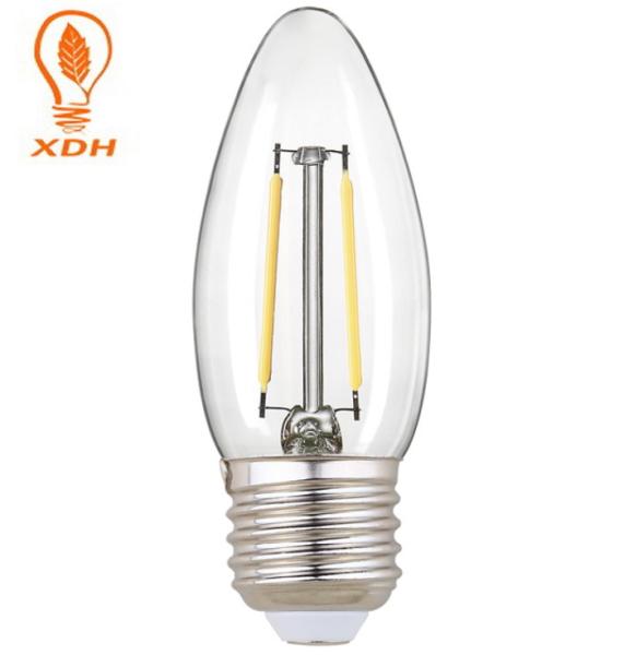 Buy cheap C32 C35 2W LED Filament Bulb E14 E26 E27 Small Screw Candle Bulbs from wholesalers