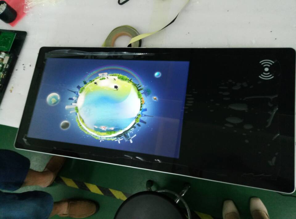 18.5" 19" inch LCD touchscreen interactive mini PC RFID card reader kiosk with Android Linux Ubuntu Win11/XP OS