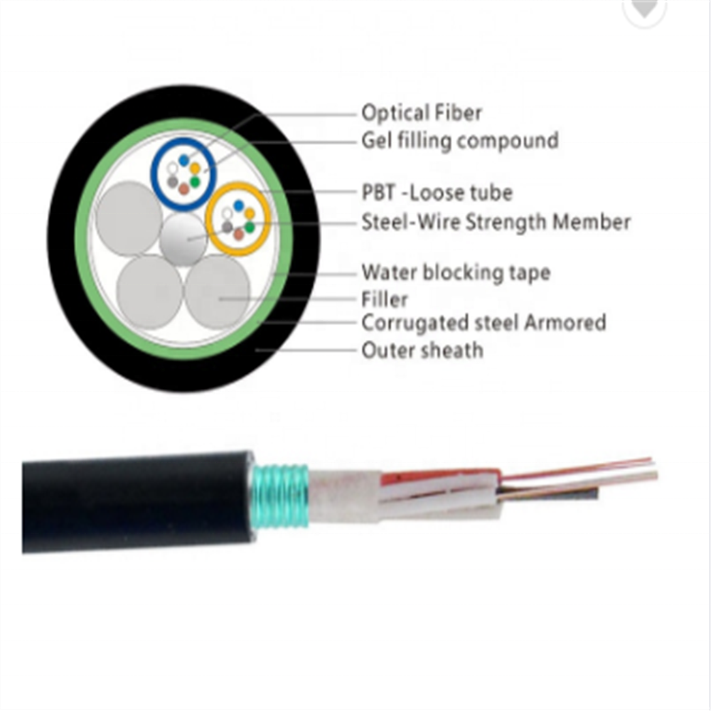 4 8 Double core simplex patch cord flat 12 core multi mode fiber optic cable