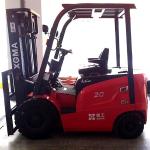 3.5 Ton Electric Powered Forklift , Hand Operated Electric Forklift 80V/500Ah AC