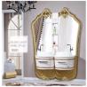 Buy cheap Golden SS Metal Customized Bathroom Cabinets 35'' Marble Countertop Sink Vanity from wholesalers