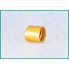 Buy cheap Highly Sealed Matt Gold 24mm Disc Top Cap For Face Care / Body Care Emulsion from wholesalers