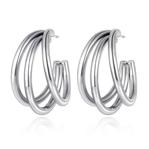 Buy cheap Silvery Hoop Fashion Earring for Your Requirements from wholesalers