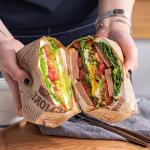 40gsm-50gsm Unbleached Printed Greaseproof Paper Cheese Butter Wrapping Paper
