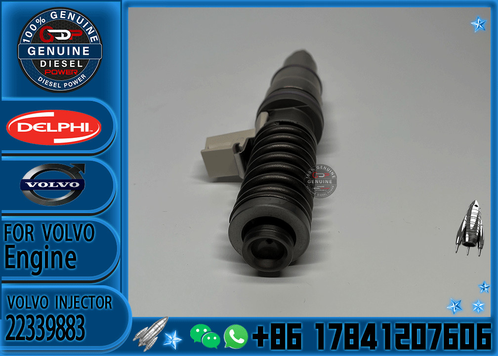 Excavator Parts D16 Diesel Engine Common Rail Fuel Injector 22339883 BEBE4D14102