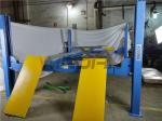 220v / 380v Alignment 4 Post Car Lifts With Rolling Jack , CE Approval