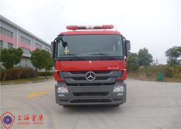Buy cheap 6x4 Drive Six Seats Mercedes-benz Chassis Foam Firefighting Vehicle 90L/s Flow from wholesalers