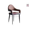 Buy cheap W45cm Upholstered Metal Restaurant Chair Eco Leather Nordic Unfolded from wholesalers