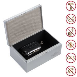 China Magnetic Closure Anti Theft RFID Faraday Key Box on sale