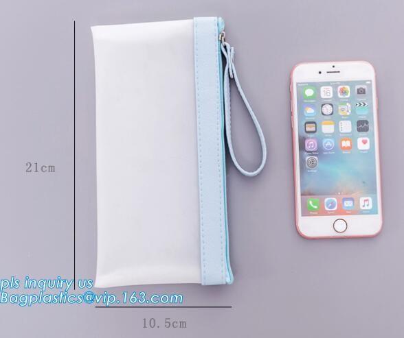 Translucent Zipper Lock TPU Pencil Bag / Pencil Case, vinyl TPU pencil case bag