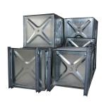 Hot Dipped Galvanized Steel Water Tank 1.5 - 5mm Panel Board Thickness