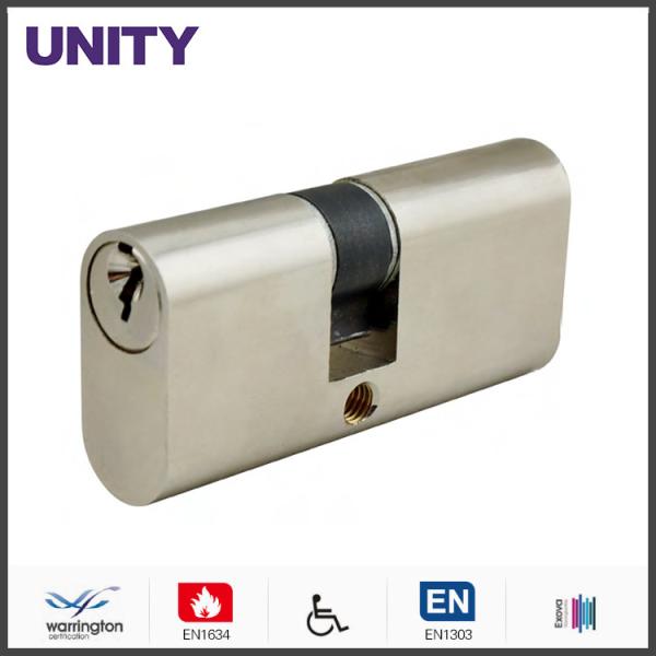 Buy cheap Brass Oval Cylinder Lock Single Cam Commercial Application Satin Nickel from wholesalers