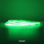 Long-lasting COB Led Strip Light IP20 8mm 12V24V 320leds Green for Outdoor