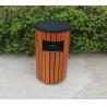 Buy cheap Single Barrel ISO14001 13.2gal Outdoor Wooden Trash Can from wholesalers