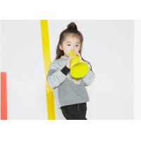 Buy cheap Patched Design Girls Hooded Pullover , Girls Winter Clothes Double Faced Scuba product