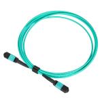 Multimode 50/125 OM3 MPO Fiber Patch Cord Female Connectors 12 cores