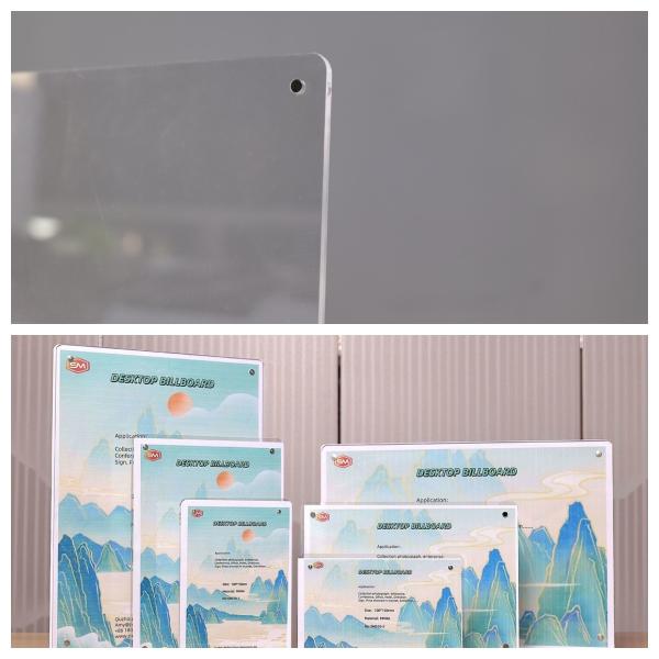 Buy cheap Chinese Factory Strong Magentic A4 T Shape Acrylic Sign Holder for Table Standing from wholesalers
