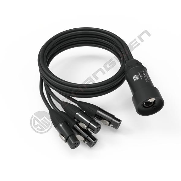 Buy cheap 4 Channel PVC Jacket XLR Female Male Connectors to Cat5 Cat6 DMX RJ45 DMX512 Snake Audio Cable for Professional Audio from wholesalers