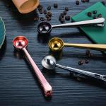 Multicolor 304 Stainless Steel Coffee Scoop With Long Handle