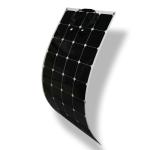 110W SunPower Flexible Solar Panels , Black Semi Flexible Solar Panel For Boat