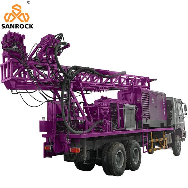 Truck Mounted Water Well Drilling Rig 600m Deep Hydraulic Water Well Drilling