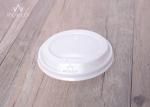 Flat Disposable Lids PE / PLA Material Leakage Proof For Hot / Cold Drinks