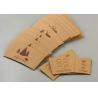Buy cheap Custom Logo Hot Paper Cup Sleeves Brown Color Lightweight With Heat Insulation from wholesalers