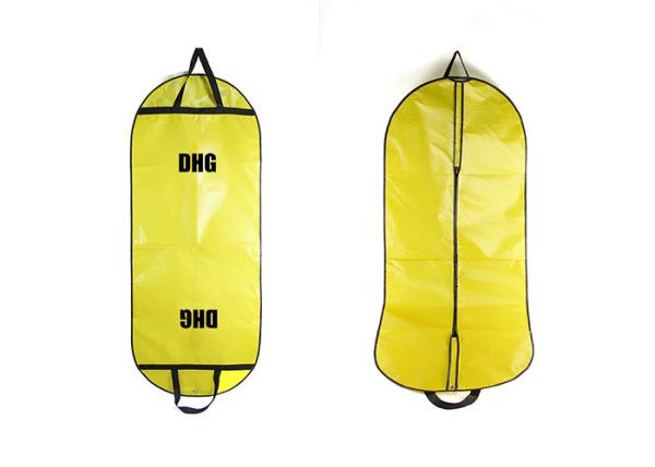 Buy cheap Yellow Dress Garment Bag With Lamination , Suit Garment Bag Full Color Printed from wholesalers