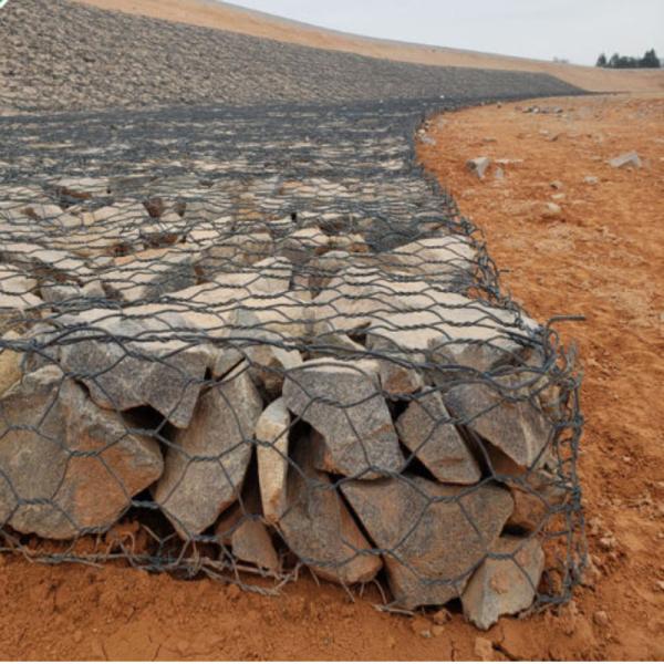 Buy cheap Steel Cages 245g/M2 Zinc 2.7mm Woven Gabion Baskets from wholesalers
