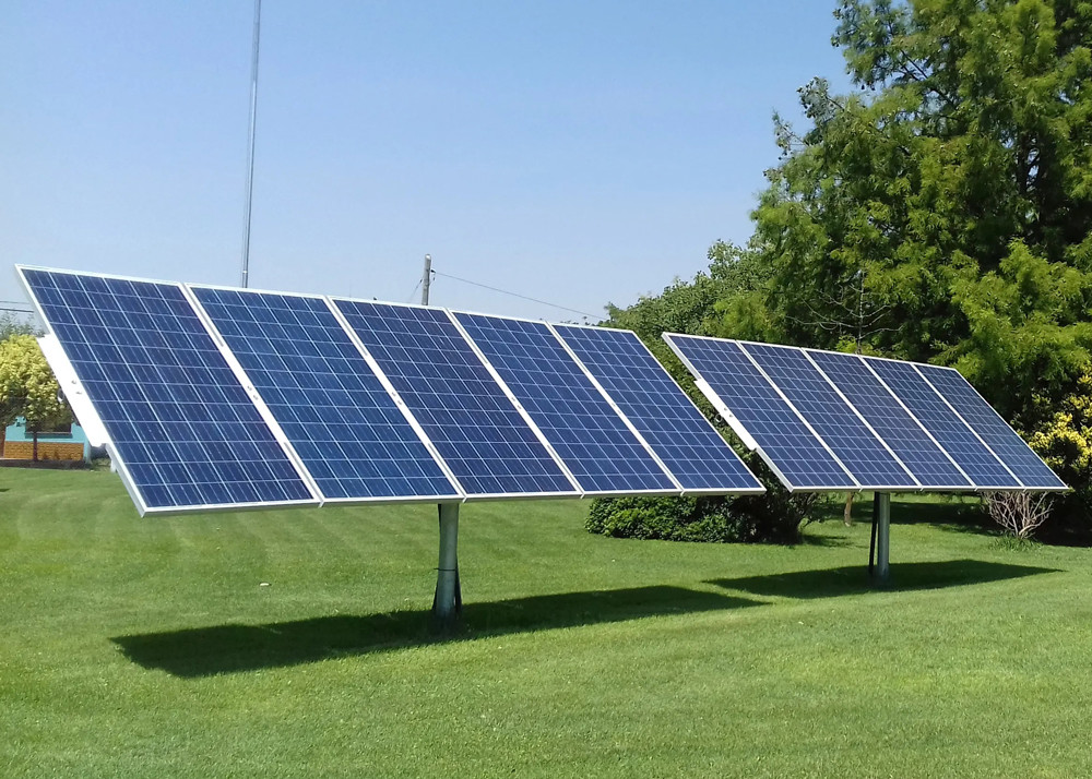 140 Mph Single Axis Solar Tracker 3 Second Gust In Stow Position Solar Tracking System