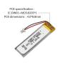 Buy cheap High Discharge Rate Battery 30C Rechargeable 501447 Customized LED Li-Polymer 3.7v 280mah Lipo Battery from wholesalers
