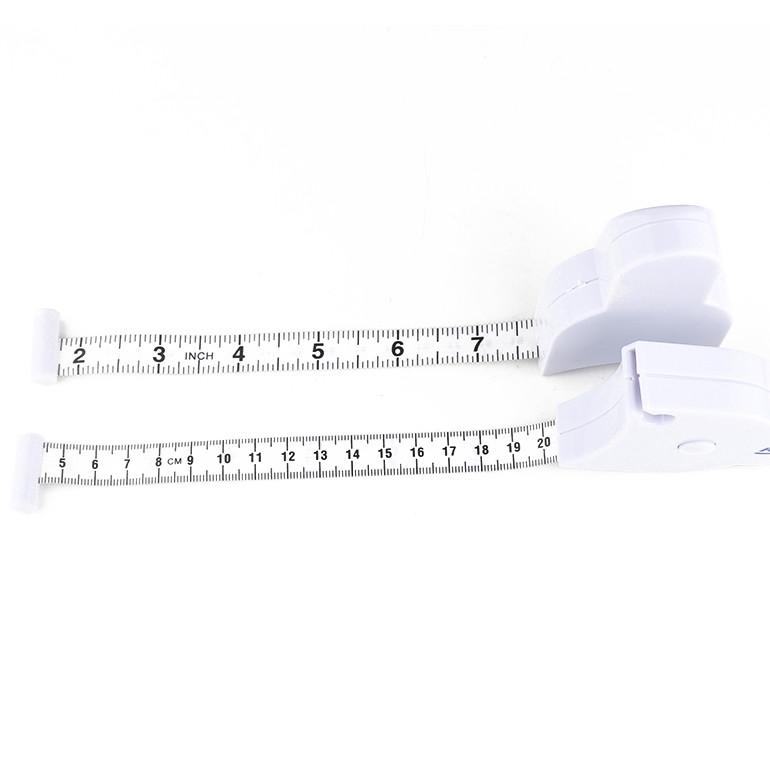 80 Inches White Flexible Girth Or Circumference Self Measuring Tape For Body Personalized With Logo