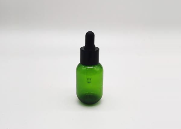 Buy cheap Green PET Plastic 30ml Essential Oil Dropper Bottle Cosmetic Packaging from wholesalers