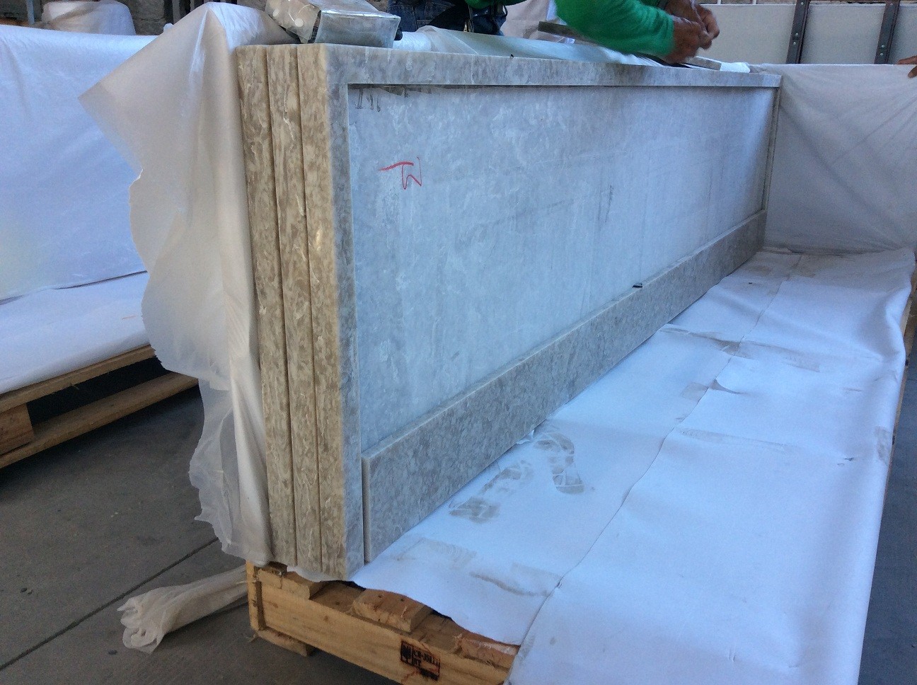 Leathered White Granite That Looks Like Marble For Floor Decoration