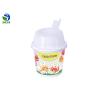 Buy cheap Take Away 2 Sides Paper Ice Cream Cups Safety With Plastic Lid And Spoon from wholesalers