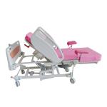 Maternity bed hospital gynecological examination table color pink