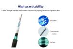 Double Sheath GYTA53 Underground Fiber Optic Cable Direct Buried Water Resistant