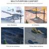 Buy cheap Manufacturers wholesale garden Carport parking shade canopy garage summer garden set from wholesalers