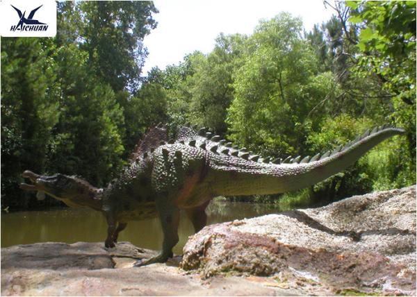 Buy cheap Large Outdoor Dinosaur Garden Ornaments With Silicon Rubber Durable 200-800W from wholesalers