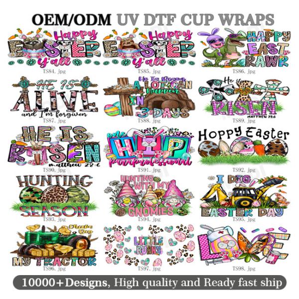 Buy cheap Custom Design 3D UV Dtf 16oz-24oz Cup Wraps Waterproof Transfer Stickers Decals For 16oz Glass Beer Cans Cold Cup from wholesalers