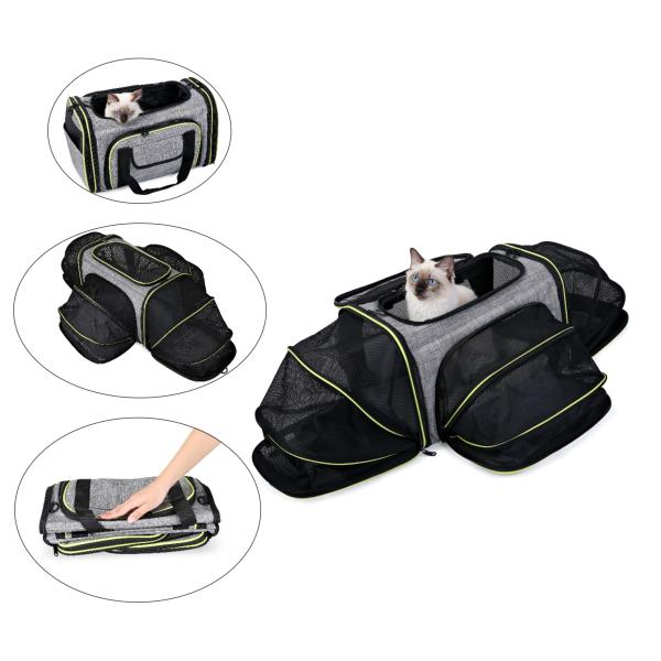 Buy cheap Expandable Soft Sided Pet Travel Carrier Bag Foldable Breathable Large Space ODM from wholesalers