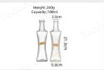Press Type Nozzle Food Glass Jar Olive Oil Dispenser Glass Seasoning Jars