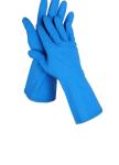 Kitchen Nitrile Solvent Resistant Gloves 15 Mil Household Task Gloves Blue