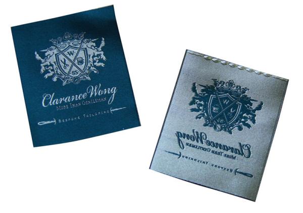 Buy cheap Jacket Main Clothing Woven Labels Exlusive Patterns 30D Colorful Yarns Eco-Friendly from wholesalers