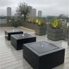 Buy cheap 800mm Powder Coated Metal Square Garden Fountains Steel Water Table Feature from wholesalers