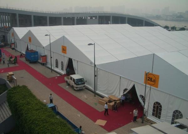 Buy cheap Waterproof Big Canvas Wall Tent 100 Km / H Wind Resisting Apply To Trade Show from wholesalers