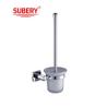 Buy cheap OEM Brass Toilet Brush Holder Glass Bathroom Chrome With Curve Design from wholesalers